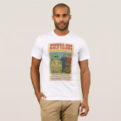 1950年代ロズウェルの宇宙人レトロな火星ゴルフクラブ Tシャツ (正面フル)