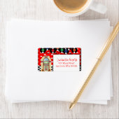 1950年代ロックンロール誕生日パーティー住所 シール (インサイチュ)