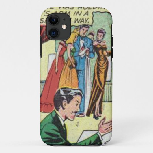 1950年代ロマンチック漫画 |最高のヴィンテージ漫画 Case-Mate iPhoneケース (裏面)