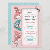 1950年代ヴィンテージウェディング招待状 招待状 (正面/裏面)