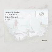 1950年代ヴィンテージカーレトロありがとう ポストカード (裏面)