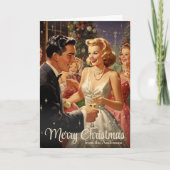 1950年代ヴィンテージクリスマスカスタムパーティー シーズンカード (正面)