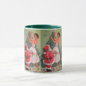 1950年代ヴィンテージクリスマスガール飾ズツリー マグカップ (中央)