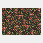 1950年代ヴィンテージクリスマスラッピング紙シート ラッピングペーパーシート (正面3)