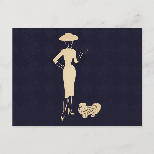 1950年代ヴィンテージスタイルの新しいルック ポストカード (正面)