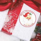 1950年代ヴィンテージレトロサンタクロースカスタムクリスマス ラウンドシール