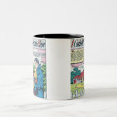 1950年代ヴィンテージロマンチック漫画 ツートーンマグカップ (中央)