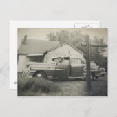 1950年代ヴィンテージ車のポストカード ポストカード (正面/裏面)