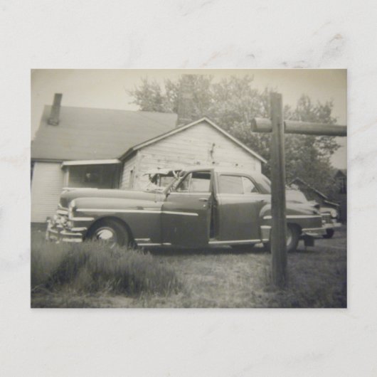 1950年代ヴィンテージ車のポストカード ポストカード (正面)