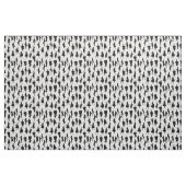 1950年代半ばの白い台本シルエットヴィンテージ ファブリック (ファットクウォーター)