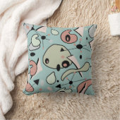 1950年代半モダンば原子核と腎臓の形 クッション (ブランケット)