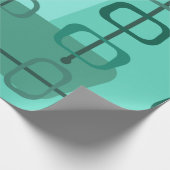 1950年代抽象芸術アートホローロックズターコイズ ラッピングペーパー (角)