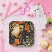 1950年代頃の「トリックまたはトリートフランキー」レプリカ ペーパープレート (パーティー)