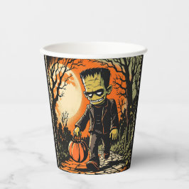 1950年代頃の「トリックまたはトリートフランキー」レプリカ 紙コップ