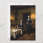 1950年代風のミステリー・殺人事件パーティーの招待状 招待状 (裏面)