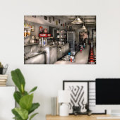 1950年代 – ソーダ泉 ポスター (ホームオフィス)