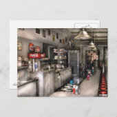 1950年代 – ソーダ泉 ポストカード (正面/裏面)