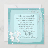 1950年代 テーマの誕生日パーティー招待状 招待状 (裏面)