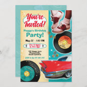 1950年代 テーマパーティーの招待状 2 招待状 (正面/裏面)