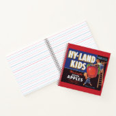 1950年代 ハイランドキッズ ワシントン アップル ラベル プリント ノートブック (内部)