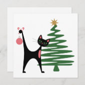 1950年代 ミッドセンチュリー モダン クリスマス 原子猫 (正面/裏面)