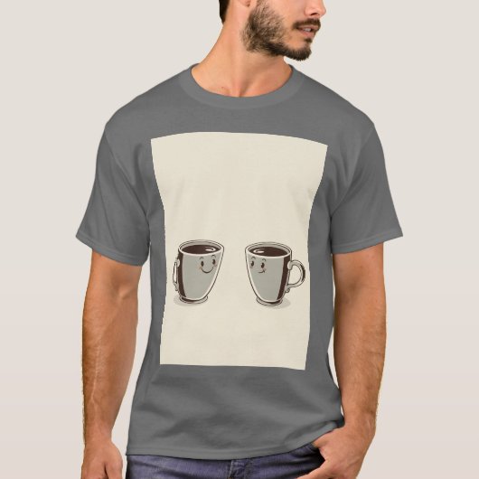 1950年代 レトロ コーヒーマグ 少女 Tシャツ (正面)