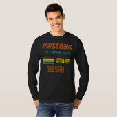1950年以来72誕生日男性へだ Tシャツ (正面フル)