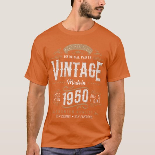1950年生まれ 75歳の誕生日ギフト 女性 男性 75歳 Tシャツ (正面)