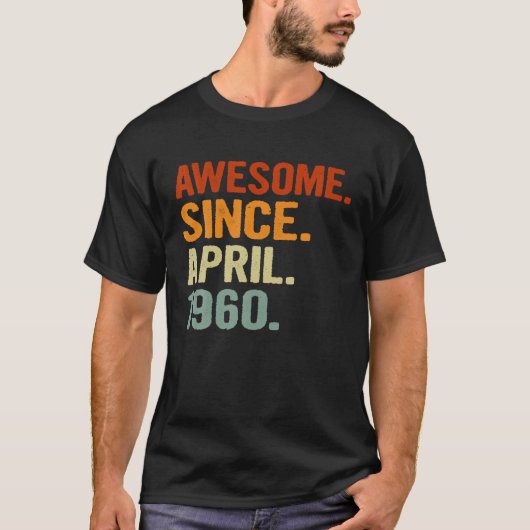 1950年素晴らし4月以降レトロ71歳B71歳 Tシャツ (正面)