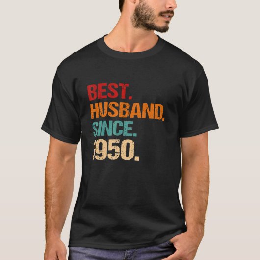 1950年結婚から72最高の年の夫 Tシャツ (正面)
