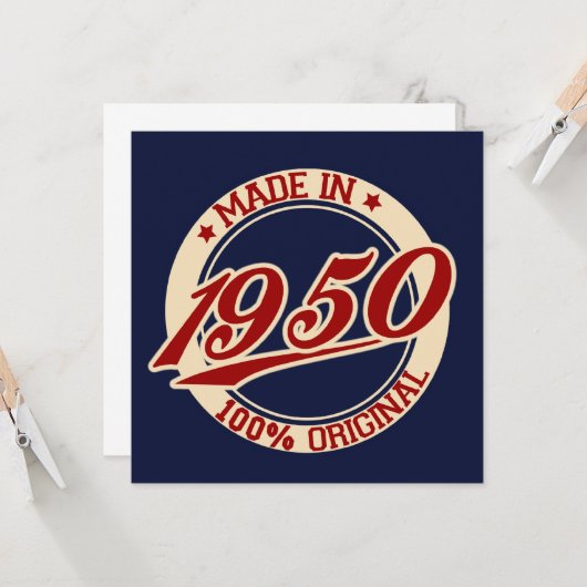 1950年製 カード (正面/裏面インサイチュ)