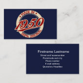 1950年製 名刺 (正面/裏面)