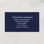 1950年製 名刺 (裏面)