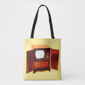1950年頃のテレビセットno.1 トートバッグ (正面)