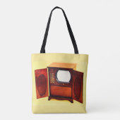 1950年頃のテレビセットno.1 トートバッグ (裏面)