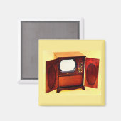 1950年頃のテレビ局1号 マグネット (正面/裏面)