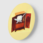 1950年頃のテレビ局1号 ラージ壁時計 (傾斜)