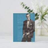 1950年頃のハンサムな男でタキシードを着ている ポストカード (スタンド正面)