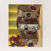 1950年頃のホームムービーカメラ ジグソーパズル (縦)