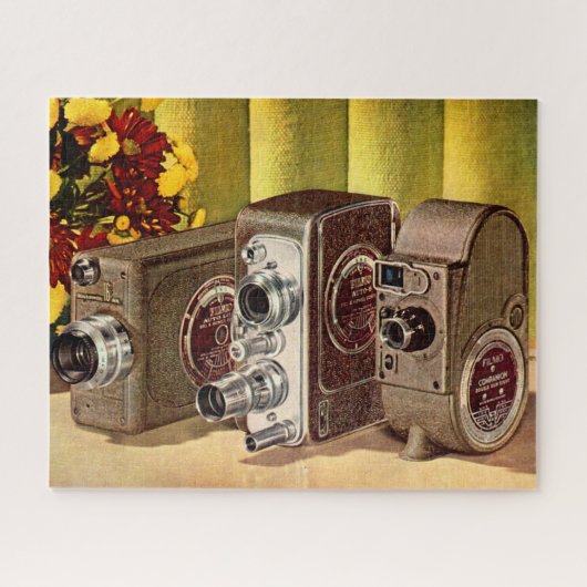 1950年頃のホームムービーカメラ ジグソーパズル (横)