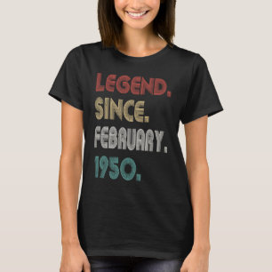 1950年2月以来73歳のヴィンテージ伝説 Tシャツ