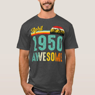 1950年4月誕生日ギフトシャツヴィンテージ1950年4月 Tシャツ