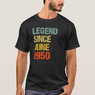 1950年6月以来73歳73誕生日伝説 Tシャツ