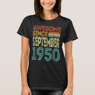 1950年9素晴らし月72日Biから72歳 Tシャツ