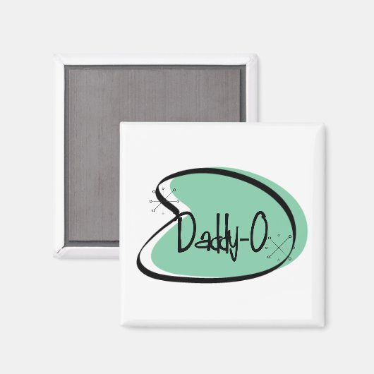 1950年Daddy-O Hep Catヴィンテージマグネット父の日 マグネット (正面/裏面)