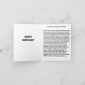 1950生まれ年の誕生日おもしろい事実 カード (内部)