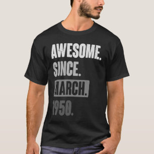 1950素晴らし年3月誕生日第73飾り以降 Tシャツ