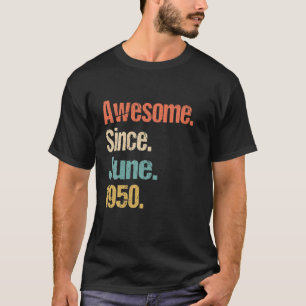 1950素晴らし年6月72日誕生日ヴィンテージ Tシャツ