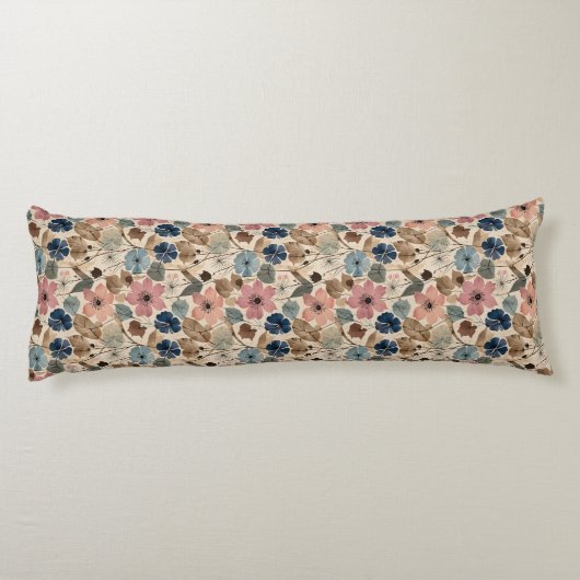 1950花 – ほこりっぽいピンク、青 ボディピロー (裏面)