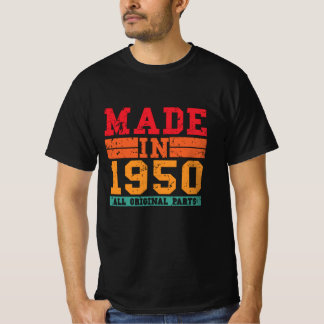 1950誕生日ヴィンテージことわざ Tシャツ